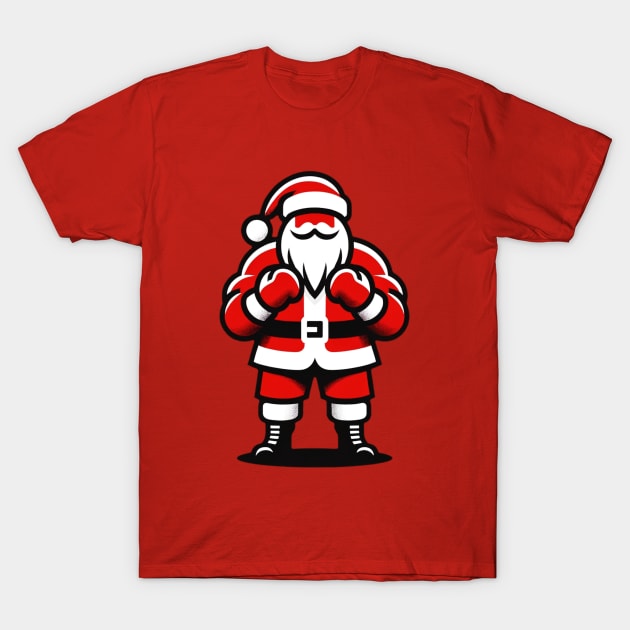 Santa's Festive Fight Night T-Shirt by OnyxBlackStudio